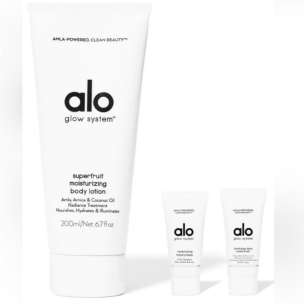 Alo Glow System Superfruit Moisturizing Body Lotion Bundle